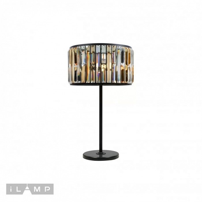 Настольная лампа декоративная iLamp Royal 10390-3T BK - фото 3546167