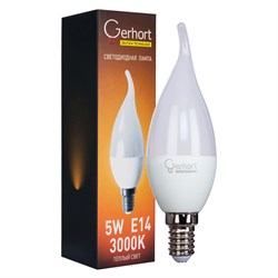 Лампа 5W GERHORT CI37 LED 3000K E14 Gerhort - фото 1189105