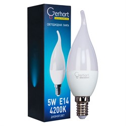 Лампа 5W GERHORT CI37 LED 4200K E14 Gerhort - фото 1189106