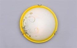 Светильник РС-117 Цветы желтый ободок (д.300) - фото 2110587
