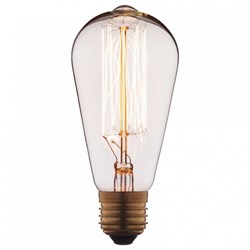 Лампа накаливания Loft it Edison Bulb E27 60Вт K 1008 - фото 2520032