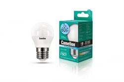 Светодиодная лампа E27 7W 4500 (белый) G45 Camelion LED7-G45/845/E27 (12072) - фото 2522374