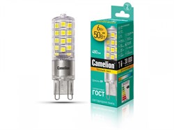 Светодиодная лампа G9 6W 3000K (теплый свет) Camelion LED6-G9-NF/830/G9 (13706) - фото 2523237