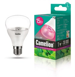 LED15-PL/BIO/E27 Лампа светодиодная для растений Camelion 12770 - фото 2523319