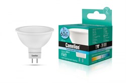 Светодиодная лампа GU5.3 7W 4500K (белый) JCDR Camelion LED7-JCDR/845/GU5.3 (11657) - фото 2523366