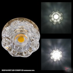Встраиваемый светильник со светодиодной подсветкой Reluce09127-9.0-001T LED COB10W GD - фото 2619067
