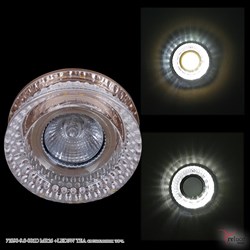 Встраиваемый светильник со светодиодной подсветкой Reluce71090-9.0-001D MR16 +LED3W TEA - фото 2619676