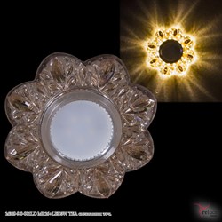 Встраиваемый светильник со светодиодной подсветкой Reluce14318-9.0-001LD MR16+LED3W TEA - фото 2620096