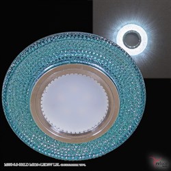 Встраиваемый светильник со светодиодной подсветкой MR16 Reluce 14350-9.0-001LD MR16+LED3W LBL - фото 2620867