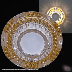 Встраиваемый светильник со светодиодной подсветкой Reluce22092-9.0-001PL MR16+LED3W CL+GD - фото 2620876