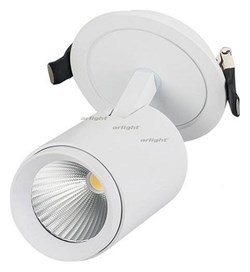 Встраиваемый светильник на штанге Arlight LGD-LUMOS-R62-9W Warm3000 (WH, 25 deg) 024286 - фото 2689540
