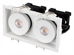 Встраиваемый светильник Arlight CL-SIMPLE-S148x80-2x9W Day4000 (WH, 45 deg) 028150 - фото 2689790