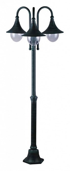 Фонарный столб Arte Lamp Malaga A1086PA-3BG - фото 2772808