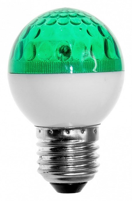 Лампа ксеноновая импульсная E27 220В 12Вт зеленый 411-124 - фото 2774475