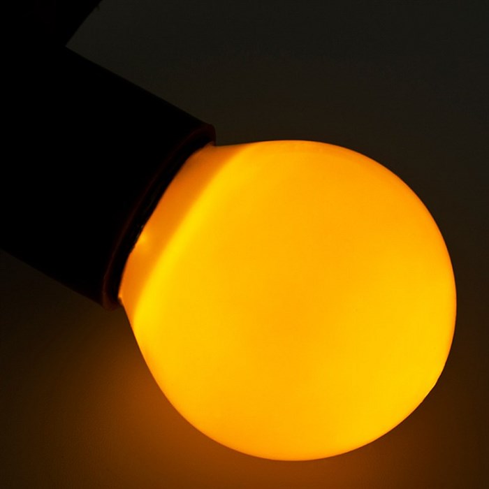 Лампа накаливания GS-45 E27 220В 10Вт желтый 401-111 - фото 2774974