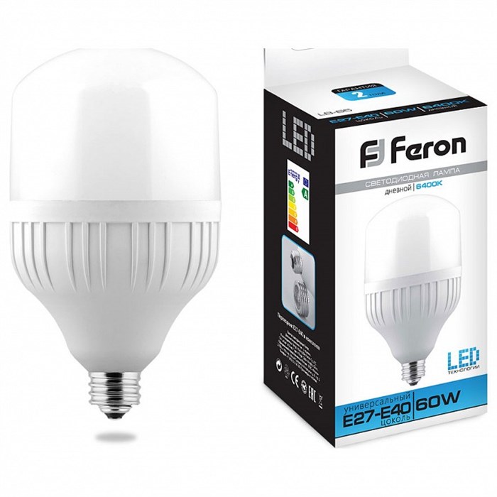 Лампа светодиодная Feron Saffit LB-65 E27-E40 60Вт 6400K 25782 - фото 2779528