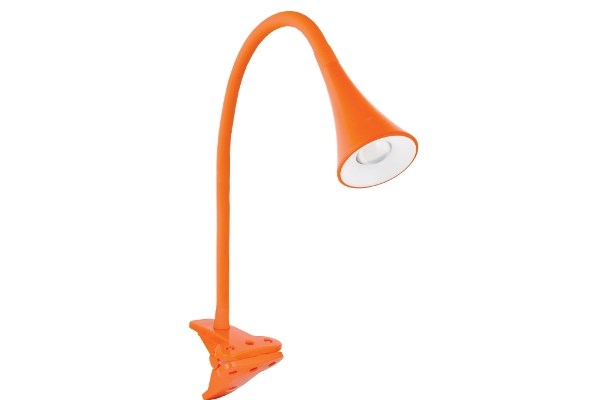 KD-812 С11 оранжевый Настольный светильник на прищепке Camelion 12842 - фото 2781293