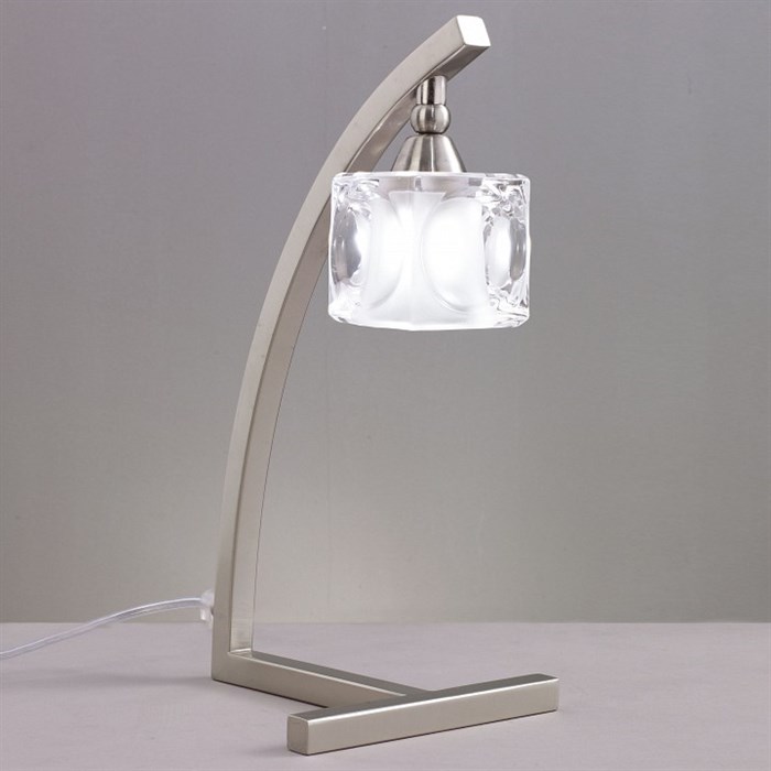 Настольная лампа декоративная Mantra Cuadrax 0004031 SATIN - фото 2812809