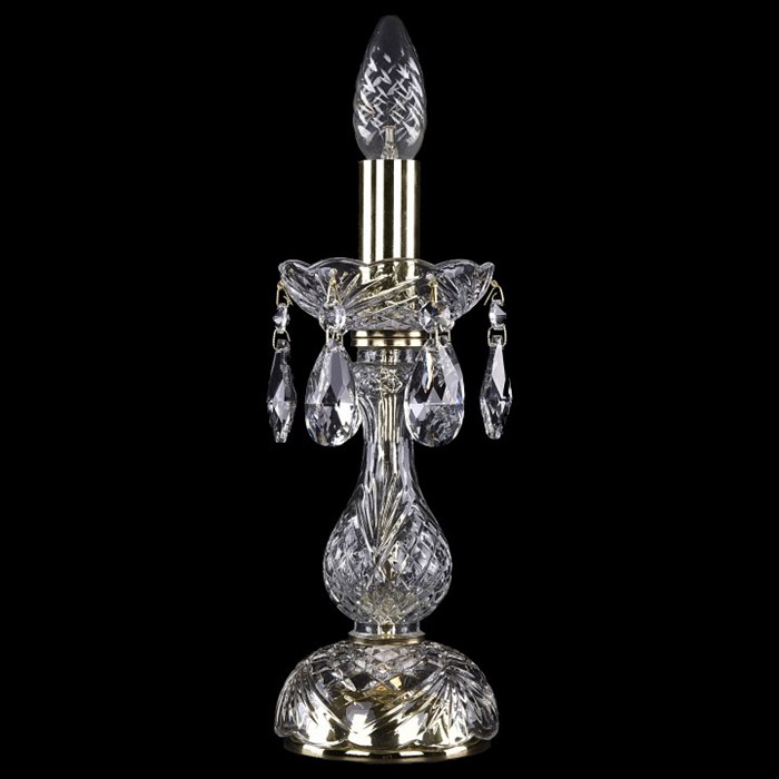 Настольная лампа декоративная Bohemia Ivele Crystal 5700 1400L/1-27/G - фото 3238022