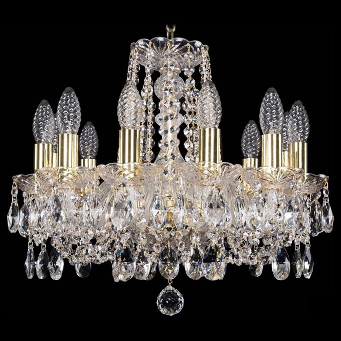 Подвесная люстра Bohemia Ivele Crystal 1402 1402/12/141/G - фото 3238049