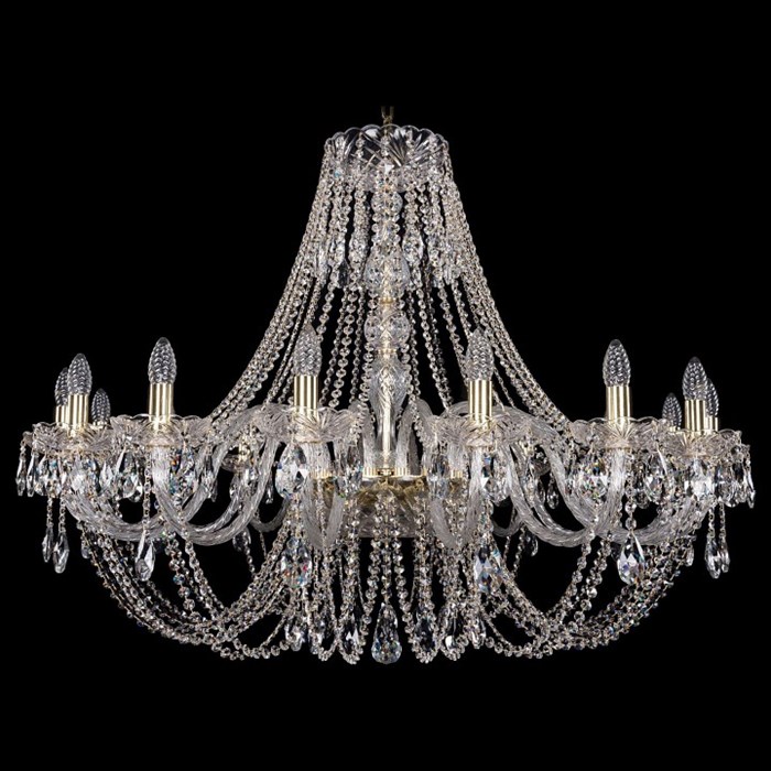 Подвесная люстра Bohemia Ivele Crystal 1406 1406/16/400/G - фото 3238250