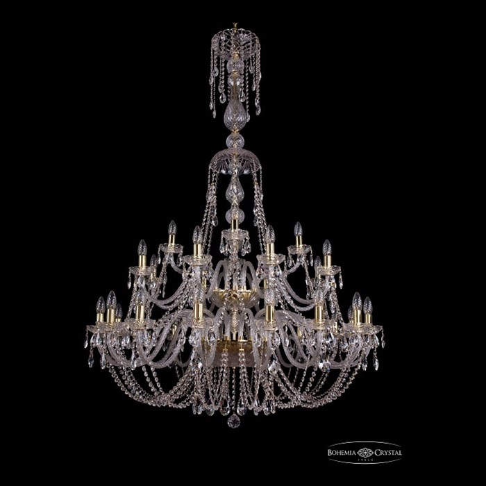 Подвесная люстра Bohemia Ivele Crystal 1406 1406/16+8+4/400/XL-160/2d/G - фото 3238264