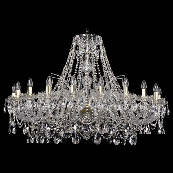 Подвесная люстра Bohemia Ivele Crystal 1411 1411/20/400/G - фото 3238363