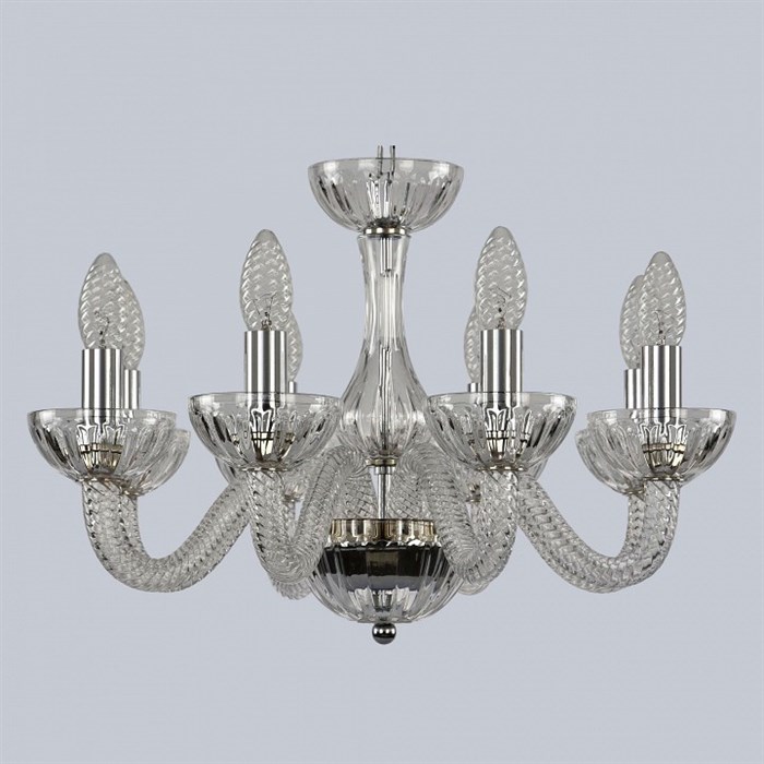 Подвесная люстра Bohemia Ivele Crystal Ivele Crystal 3 1310/8/165 Ni Cl/Clear/M-1H - фото 3238603