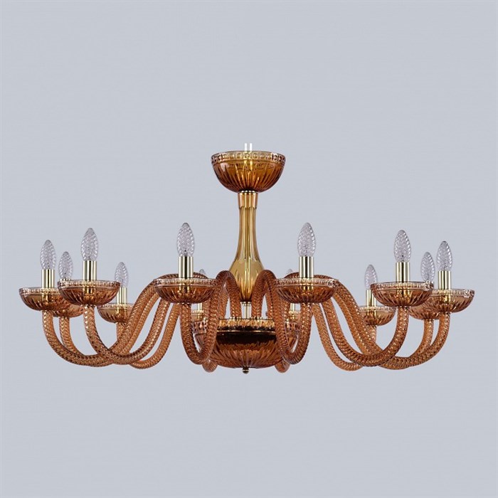 Подвесная люстра Bohemia Ivele Crystal Ivele Crystal 3 1310/12/360 G Am/Amber/M-1G - фото 3238623