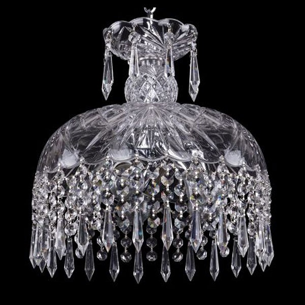 Подвесной светильник Bohemia Ivele Crystal 1478 14781/30 Ni Drops - фото 3238747