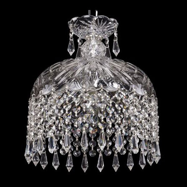 Подвесной светильник Bohemia Ivele Crystal 1478 14781/25 Ni Drops - фото 3238848