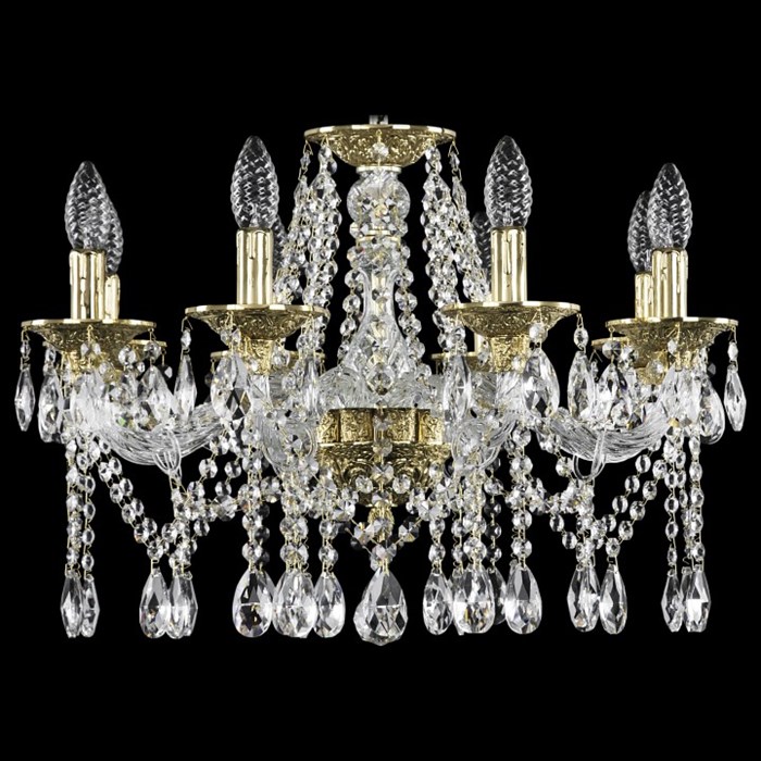 Подвесная люстра Bohemia Ivele Crystal 1613 16113/8/200 G - фото 3240030