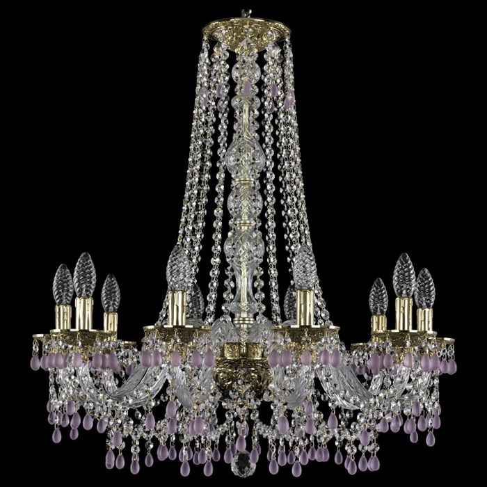 Подвесная люстра Bohemia Ivele Crystal 1610 16110/10/240/h-75 G V7010 - фото 3240109