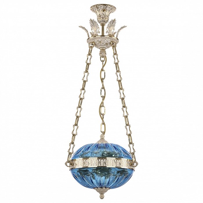 Подвесной светильник Bohemia Ivele Crystal 7100 71000P/30 GW Aquamarine/M-1H Y8 - фото 3240314