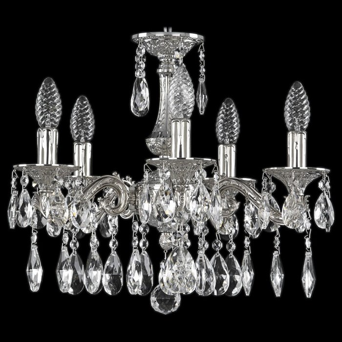 Подвесная люстра Bohemia Ivele Crystal 7102 71102/5/125 A Ni - фото 3240440