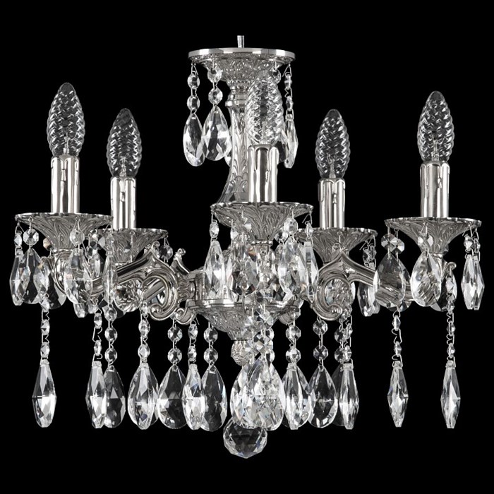 Подвесная люстра Bohemia Ivele Crystal 7202 72102/5/125 A Ni - фото 3240809