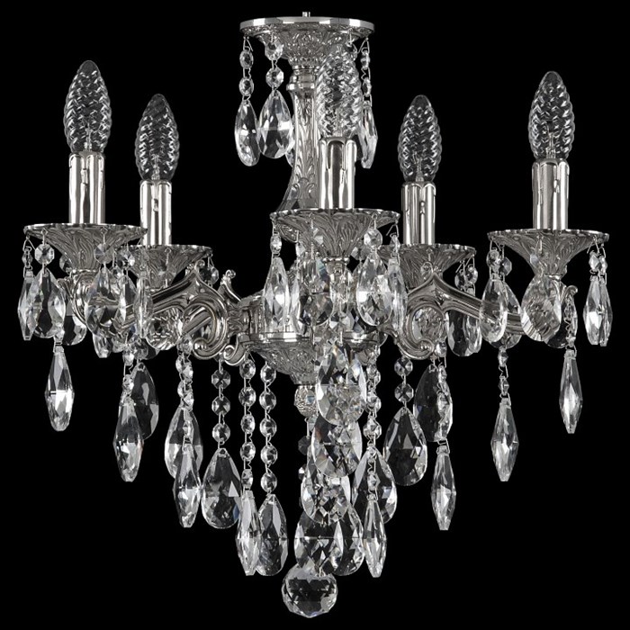 Подвесная люстра Bohemia Ivele Crystal 7202 72102/5/125 B Ni - фото 3240810