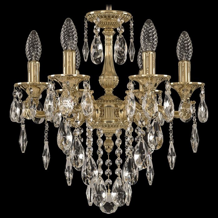 Подвесная люстра Bohemia Ivele Crystal 7302 73102/6/125 B G - фото 3241005