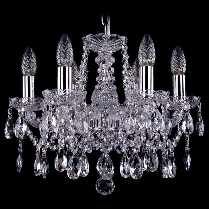 Подвесная люстра Bohemia Ivele Crystal 1413 1413/6/141/Ni - фото 3241326