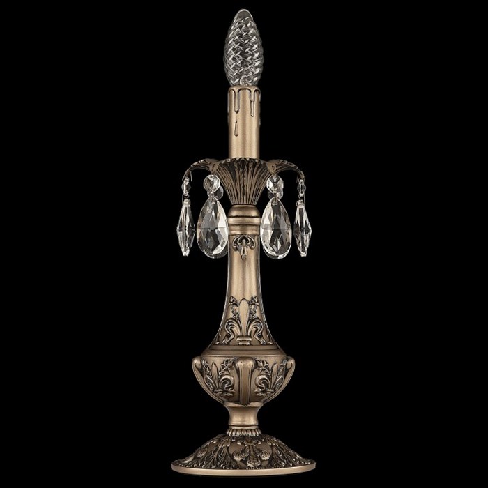 Настольная лампа декоративная Bohemia Ivele Crystal AL7901 AL79100L/1-32 SGB - фото 3242472