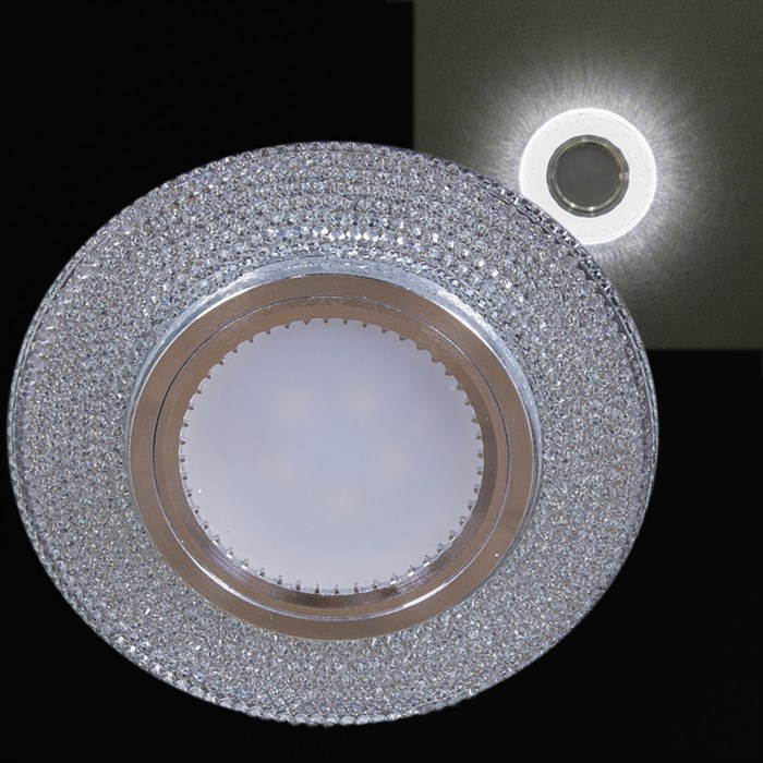 Встраиваемый светильник со светодиодной подсветкой MR16 Reluce 14350-9.0-001LD MR16+LED3W WT - фото 3423107