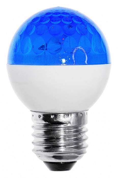 Лампа ксеноновая импульсная E27 220В 12Вт синий 411-123 - фото 3469959