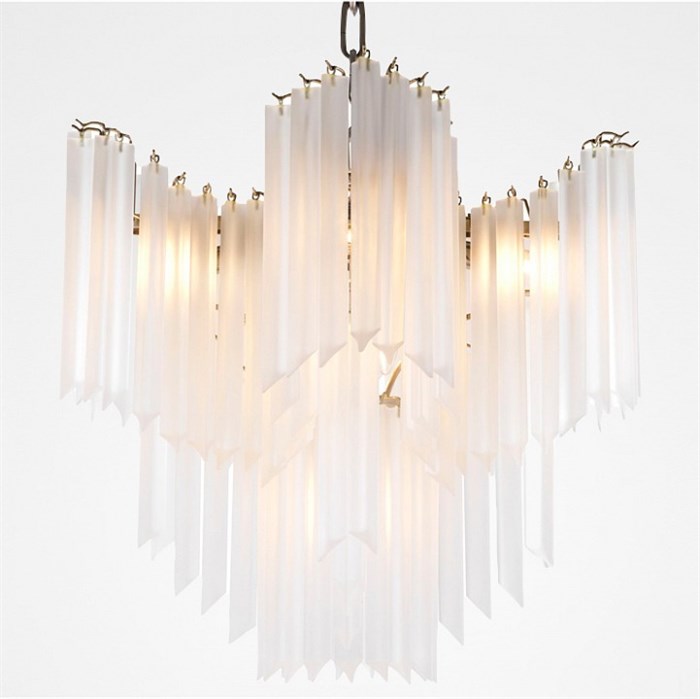 Подвесная люстра Imperiumloft Chandelier Pulsar White Glass 40.2107 - фото 3481912