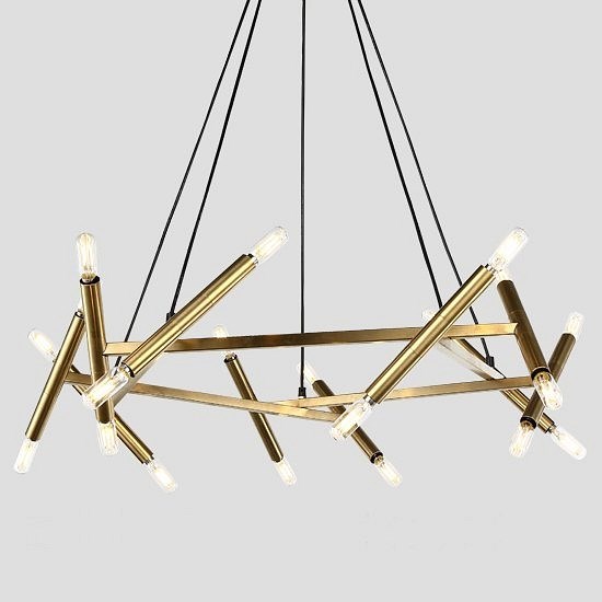 Подвесная люстра Imperiumloft Jonathan Browning Le Pentagone Chandelier 20 Light 40.2364 - фото 3482303