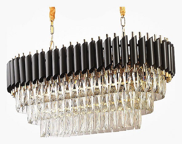 Подвесной светильник Imperiumloft Empire Black Rectangular Chandelier Crystal 40.2893 - фото 3482651