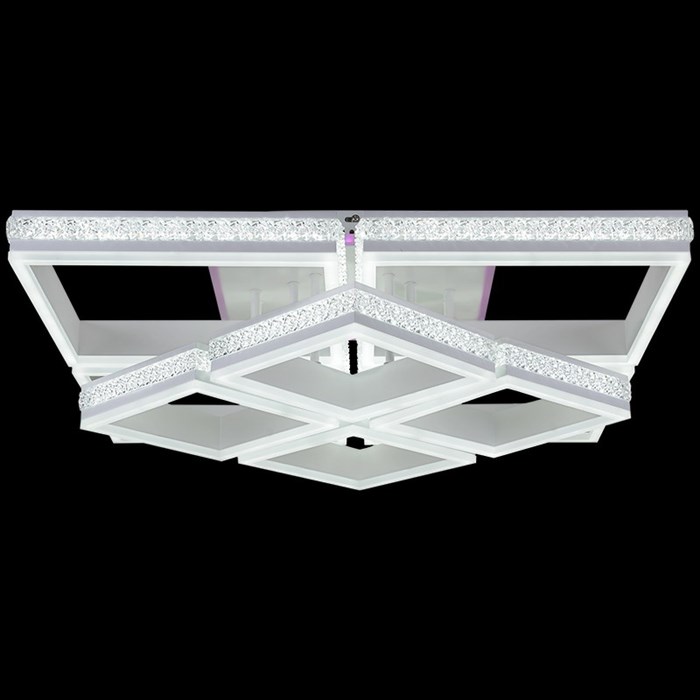 Светодиодная люстра Reluce LED 568W+10W 06000-0.3-4+4A WH (RGB) - фото 3502422