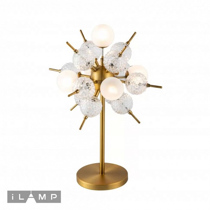 Настольная лампа декоративная iLamp Rockfeller 100T-5 MBR - фото 3546127