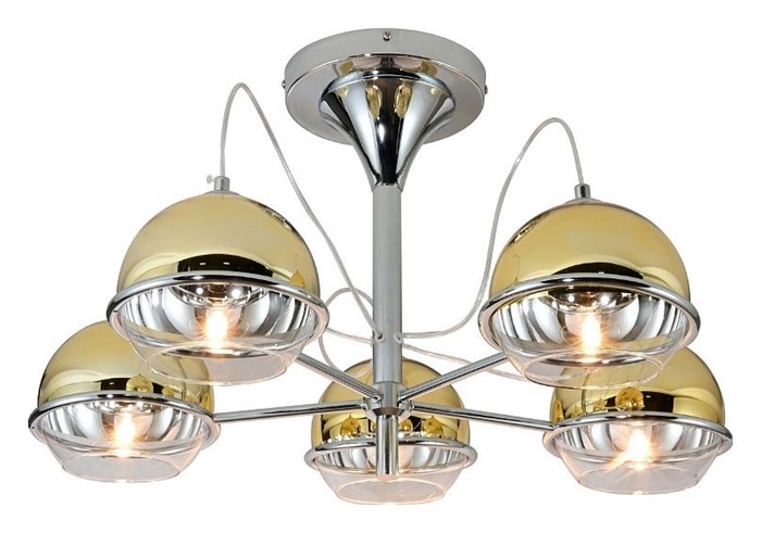 Люстра на штанге LUMINA DECO Veroni LDC 1029-5 GD - фото 3551749