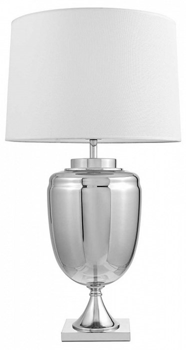 Настольная лампа декоративная LUMINA DECO Olimpia LDT 304 CHR+WT - фото 3552052