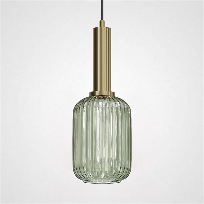 Подвесной светильник Imperiumloft Ferm Living Chinese Lantern A Brass / Green IRIS01 - фото 3656033